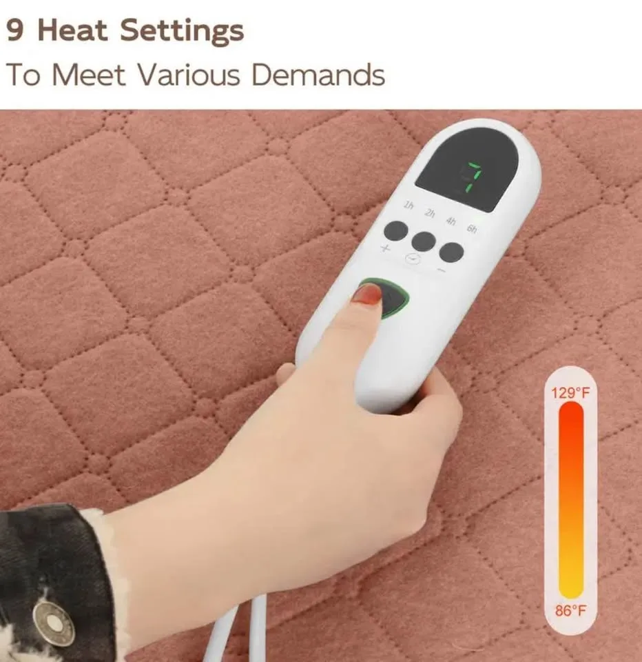 Electric Heating Pad (63x31") with 9 Heat Settings image indicator(3)
