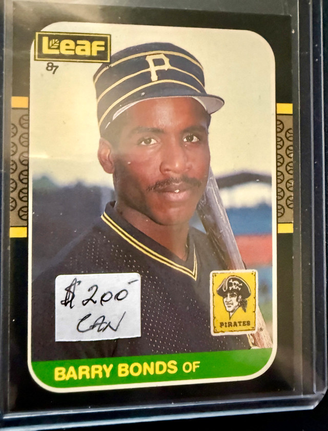 1987 Leaf #219 Barry Bonds Rookie Card MLB