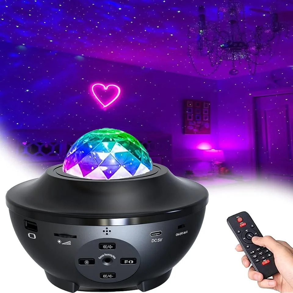 🌌 Starry Night Light Projector - Galaxy LED Bluetooth image indicator(2)