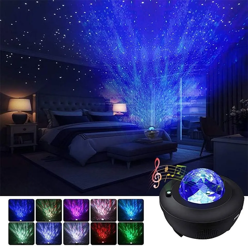 🌌 Starry Night Light Projector - Galaxy LED Bluetooth image indicator(4)