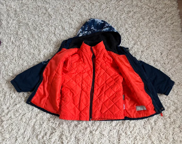 2 in 1 Convertable Winter Jacket w/ Light Jacket Insert- size S image indicator(5)