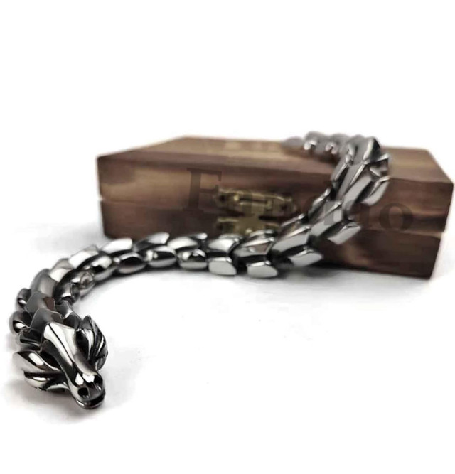 Mens Viking Dragon Chain Bracelet!