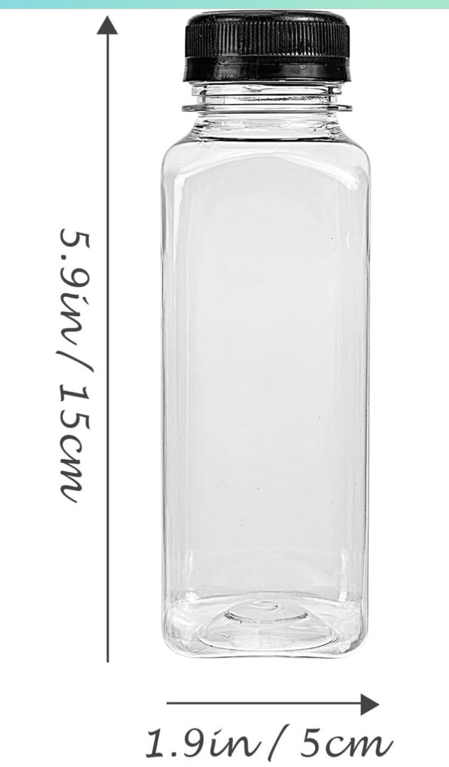 Clear beverage bottles! 8pcs - photo 4
