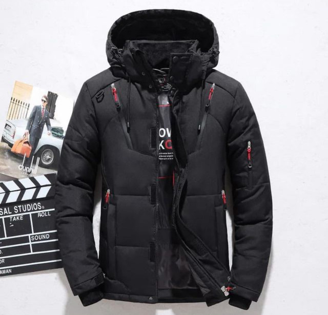 Men’s Down Jacket Hooded! Size L