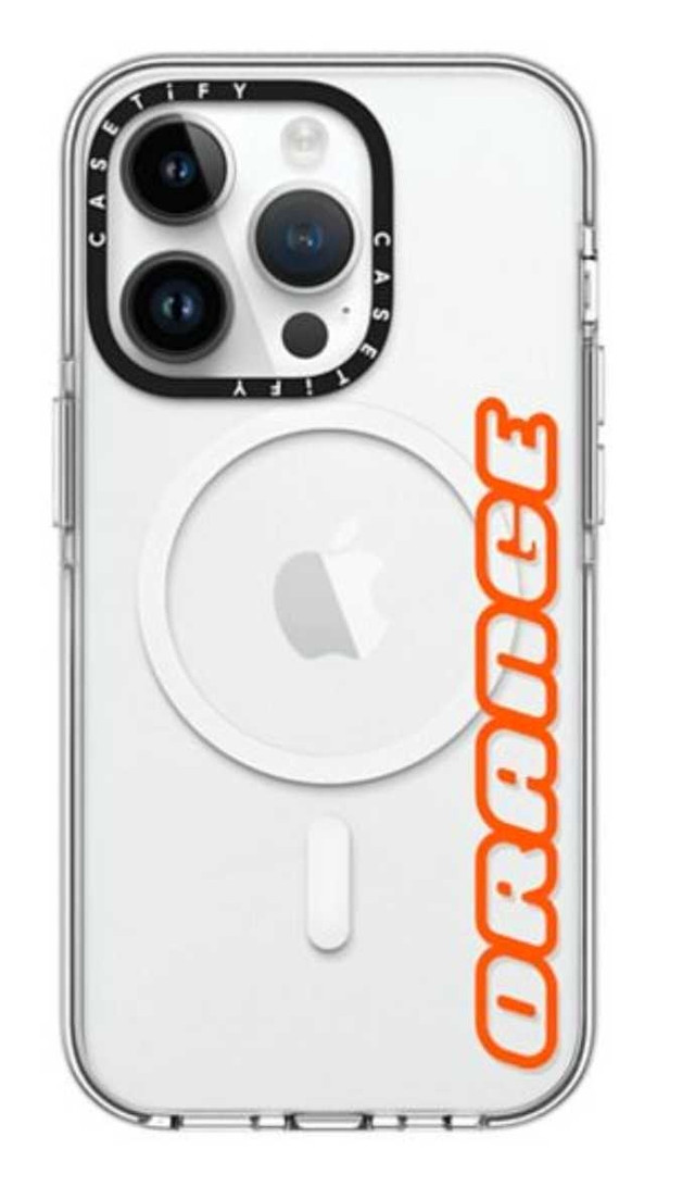 CLEAR MAGSAFE CASE FOR IPHONE 14 PRO, ORANGE - photo 3