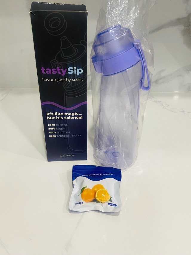 Air Flavoured Water Bottle! Purple with orange Pod