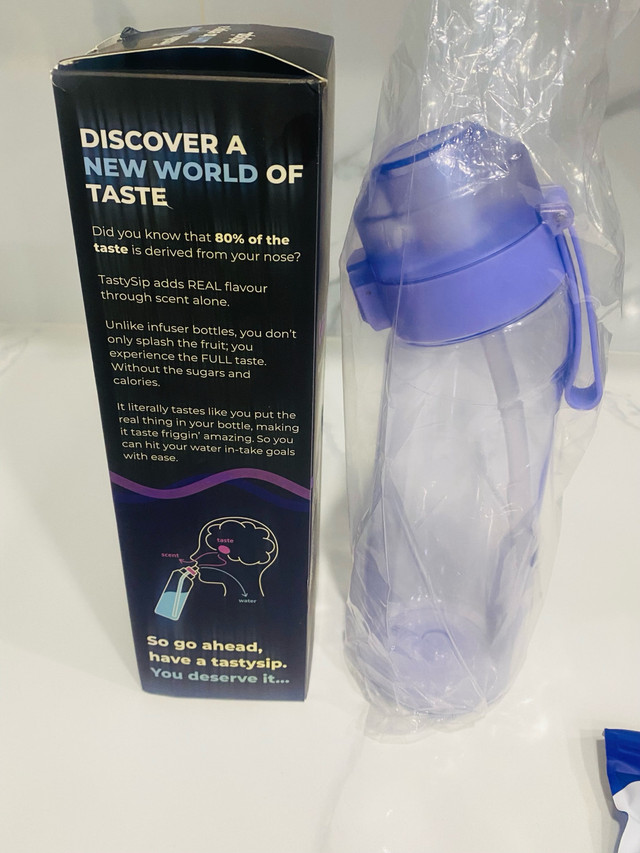 Air Flavoured Water Bottle! Purple with orange Pod - photo 5
