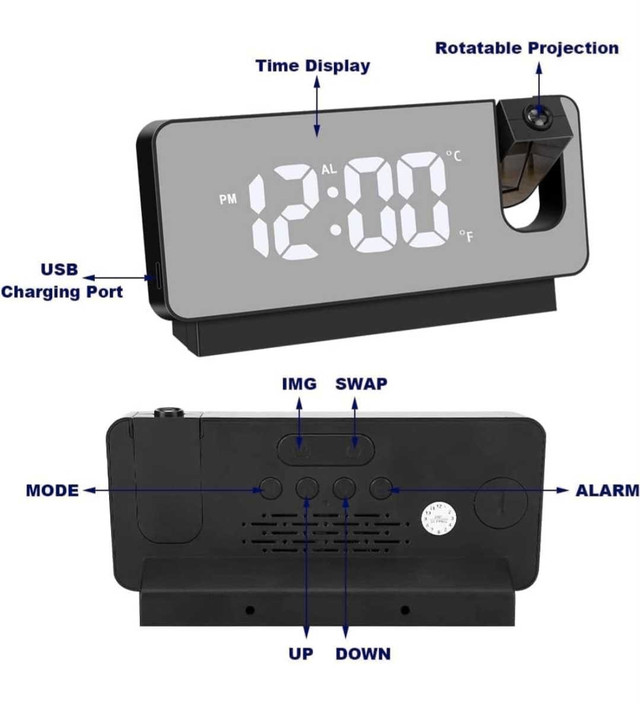 LED PROJECTION CLOCK - photo 2