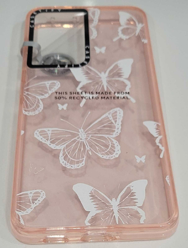 CASE FOR S21 ULTRA, WHITE TRANSPARENT BUTTERFLY - photo 2