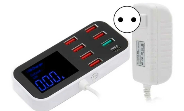 ULTRA THIN 8- PORT USB DISPLAY CHARGER - photo 2