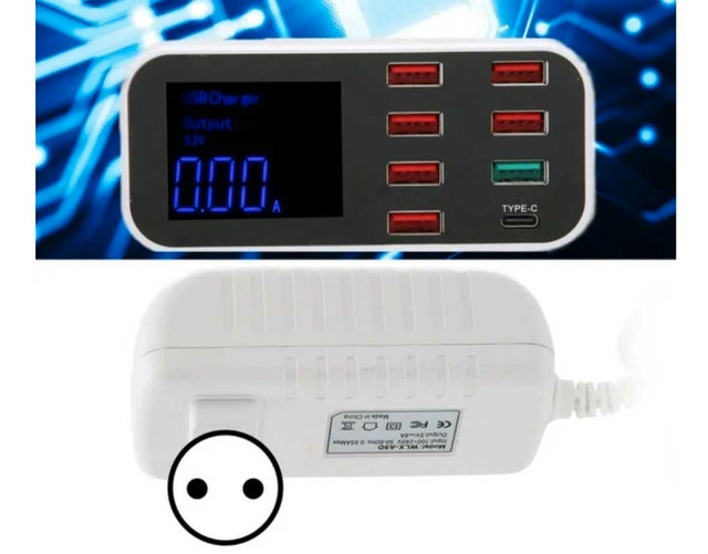 ULTRA THIN 8- PORT USB DISPLAY CHARGER - photo 3