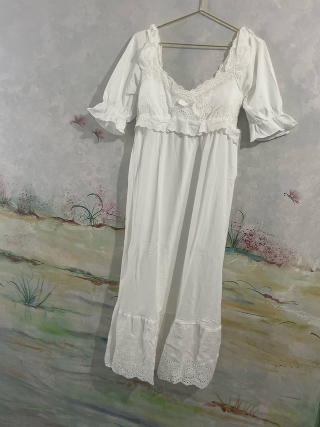 Pink Goddess White Dress! Size L