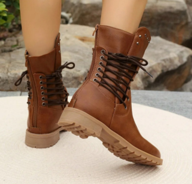 Brown Mid-Calf Boots! Size 9 - photo 2