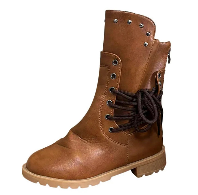 Brown Mid-Calf Boots! Size 9 - photo 3