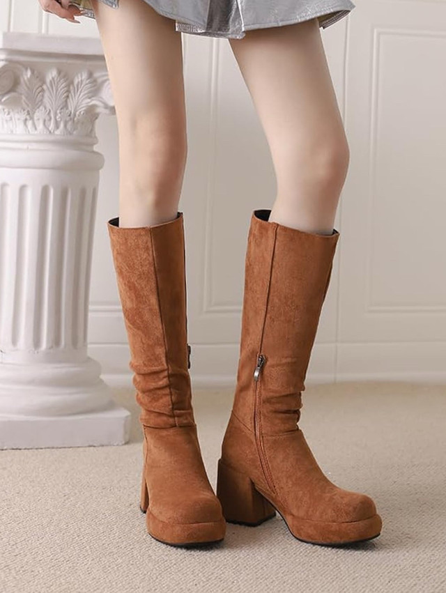 Platform Boots-Size 8
