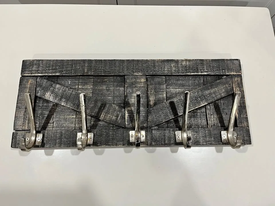 Brand New Barn Door Style Wooden Hooks thumbnail