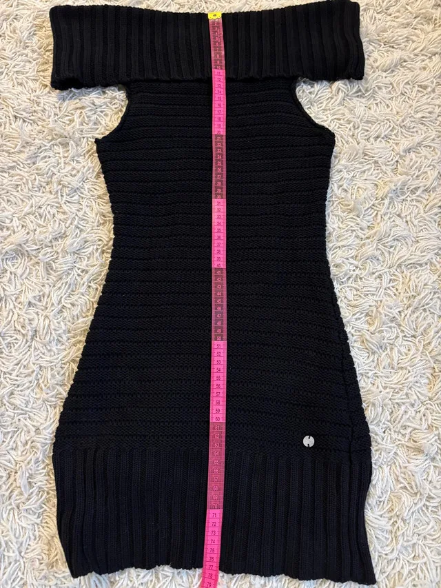 Guess Jeans Off Shoulder Black Mini Dress - XS/S image indicator(8)