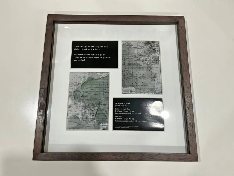 15" Grey Brown Wooden Frame - HomeSense thumbnail