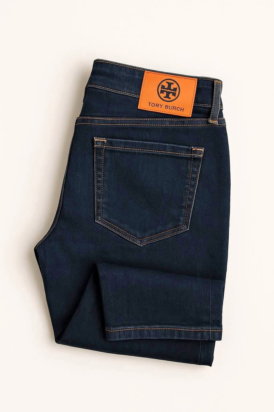 Tory Burch Cropped Skinny Jeans – Size 25, Dark Wash Denim