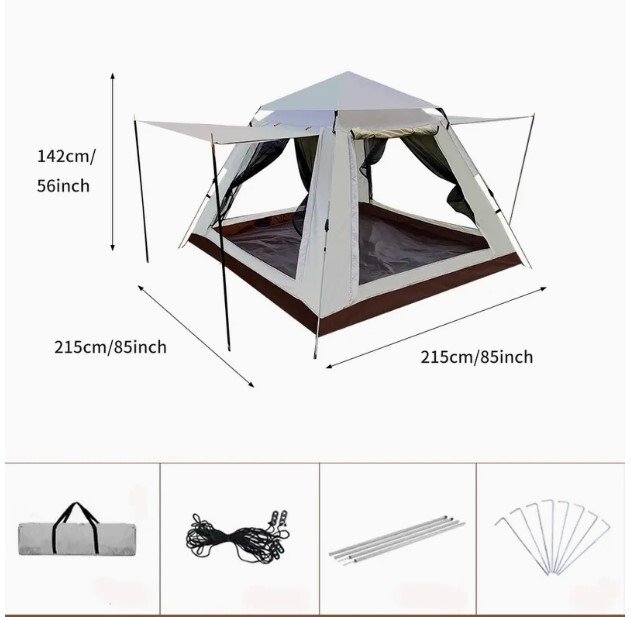 Koraman 7x7ft 3-Person Summer Tent - photo 2