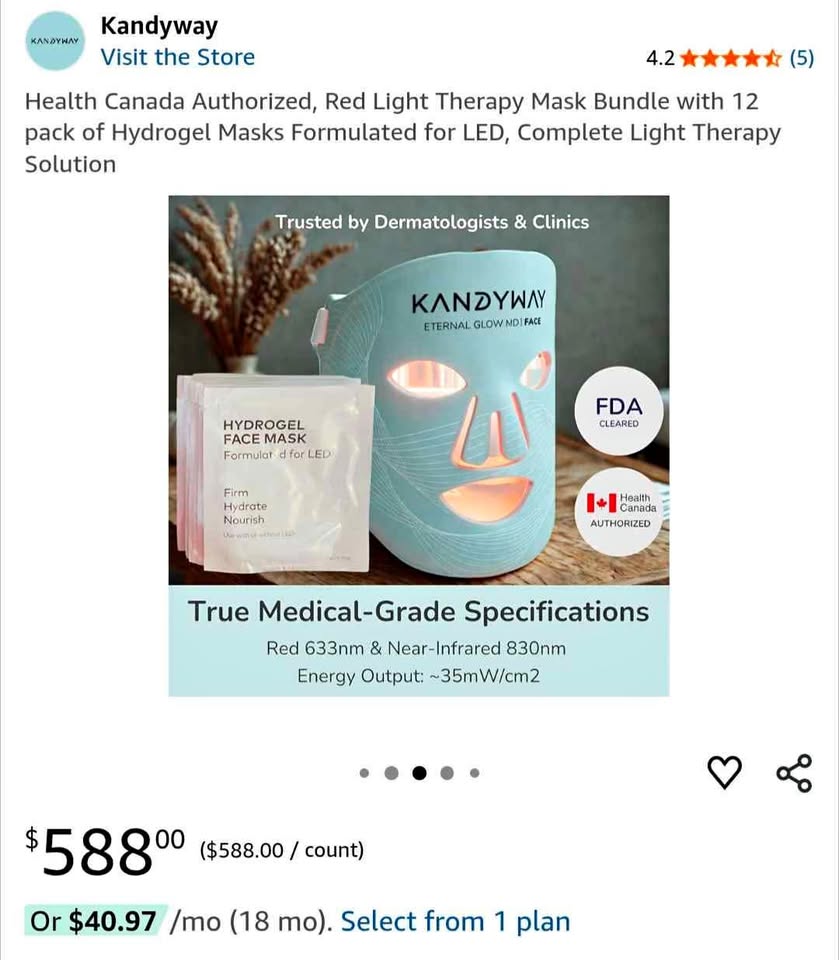 Red light Mask - New