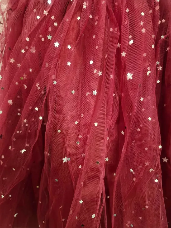 🎀 Beautiful Burgundy Sparkle Party Dress – Size 5-6 Years 🎀 image indicator(6)