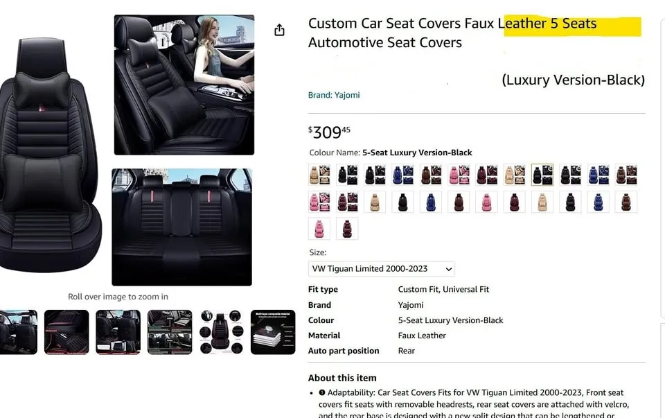 Car seat Covers NEW thumbnail