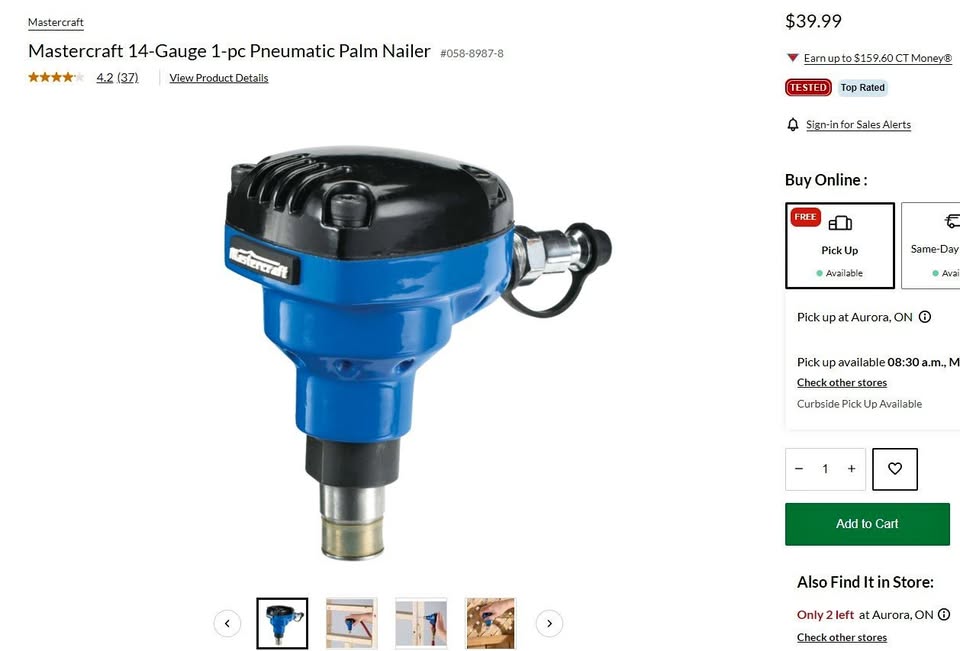 Palm Nailer NEW