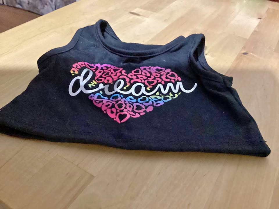 Build A Bear rainbow shirt