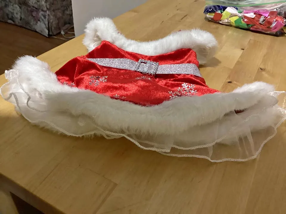 Build A Bear Christmas dress thumbnail