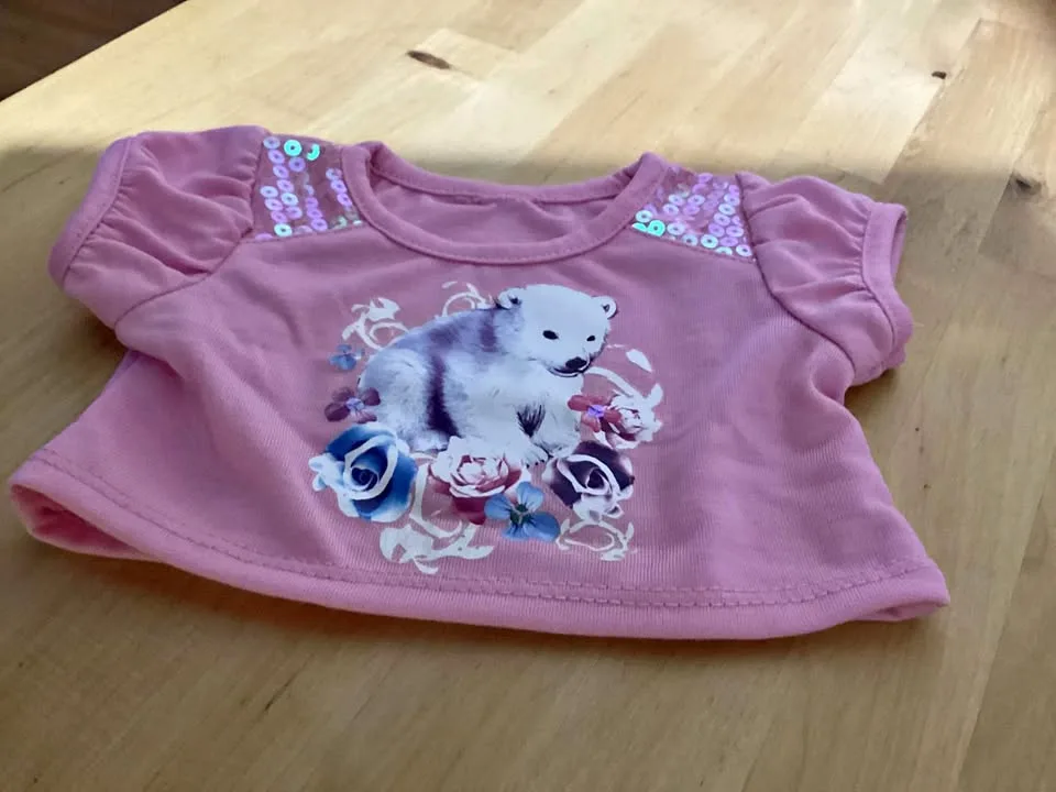 Build A Bear polar bear shirt thumbnail