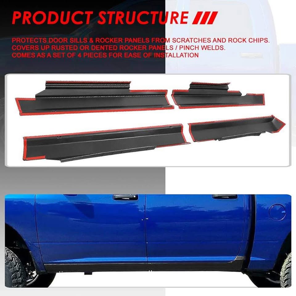 Rocker Panel Door Sill Plate Dodge Ram 1500 2500 3500 - photo 4