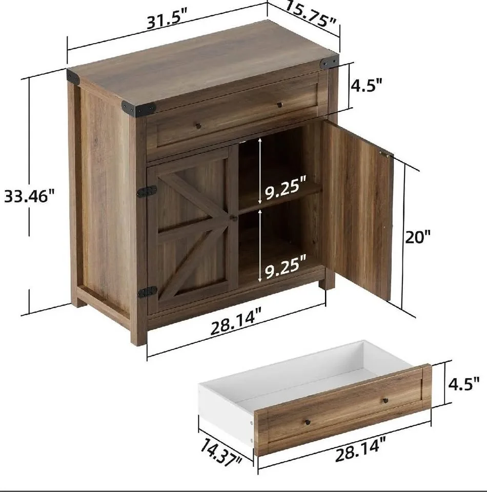 Farmhouse Storage Buffet Cabinet Organizer image indicator(2)