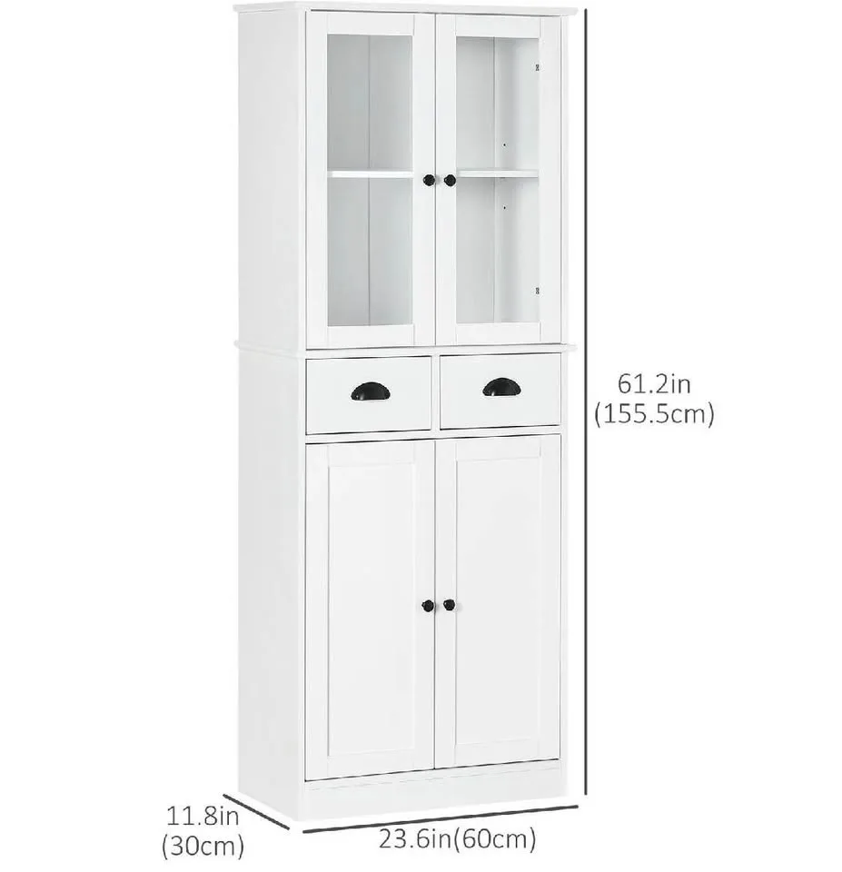 NewKitchen Cabinet – Glass Doors + Drawers Pantry image indicator(3)