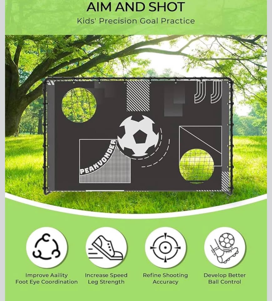 7x5 ft Kids Soccer Net for Backyard - photo 2