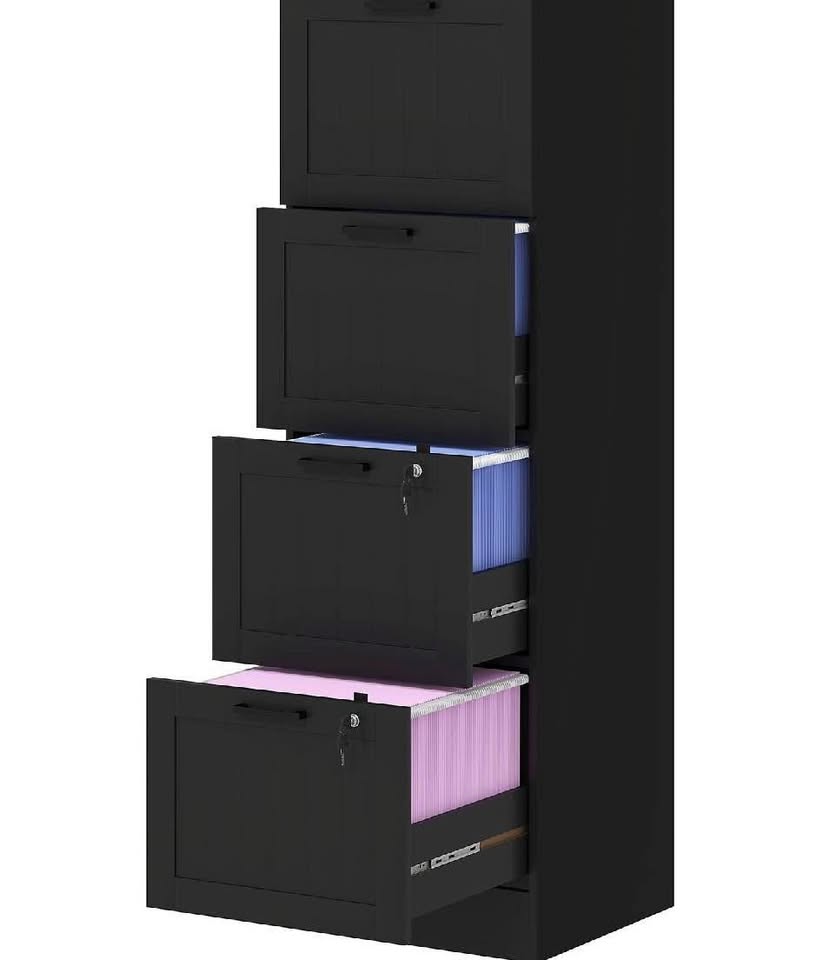 New open box Compact 4-Drawer Filing Cabinet - photo 3