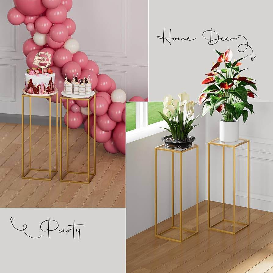10 Pcs 60 CM Tall Metal Flower Stand, Gold Centerpieces - photo 5