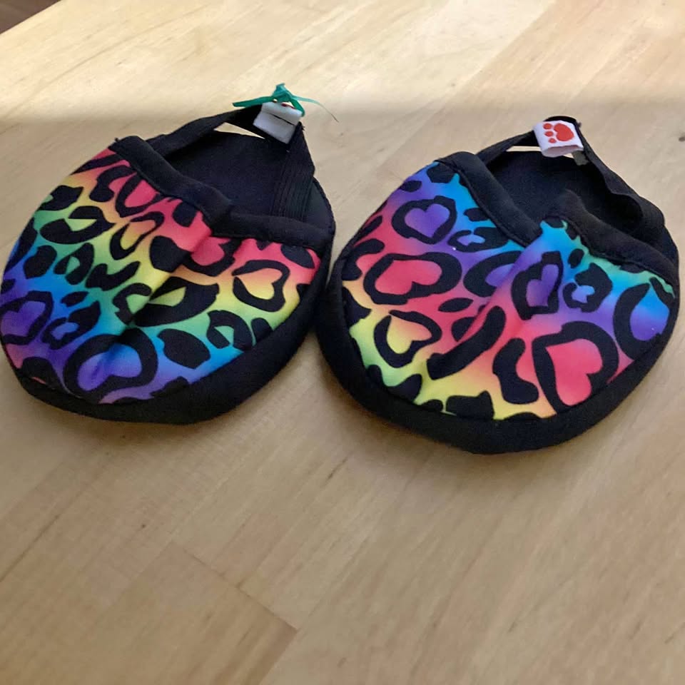 Build A Bear rainbow shoes