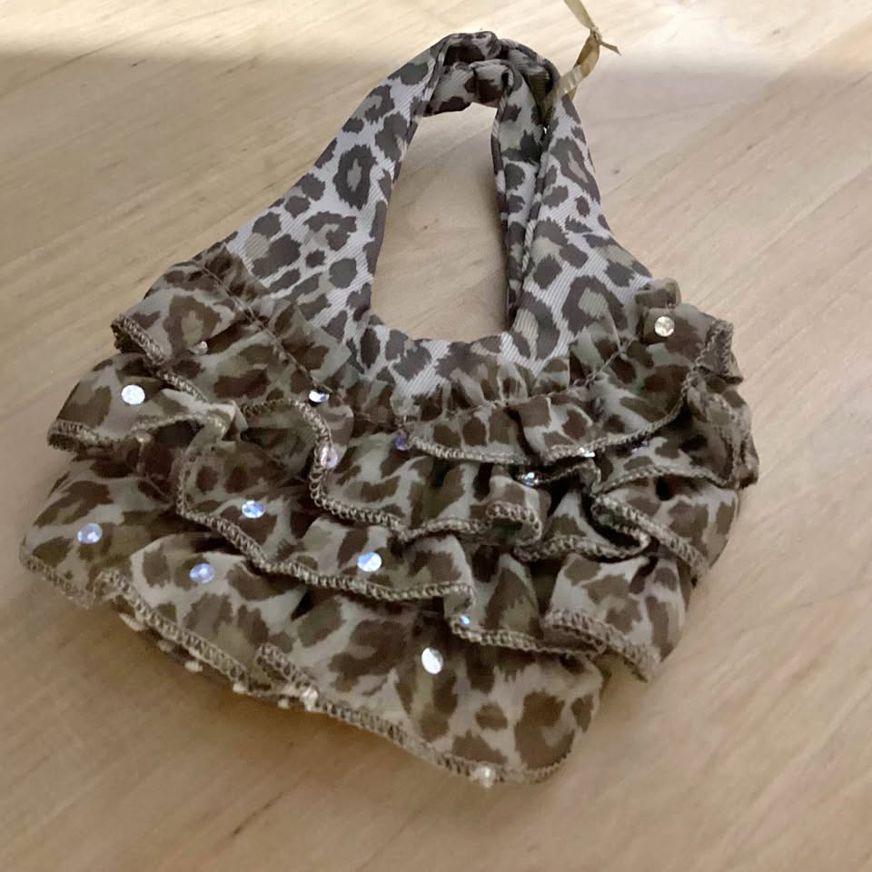 Build A Bear leopard purse