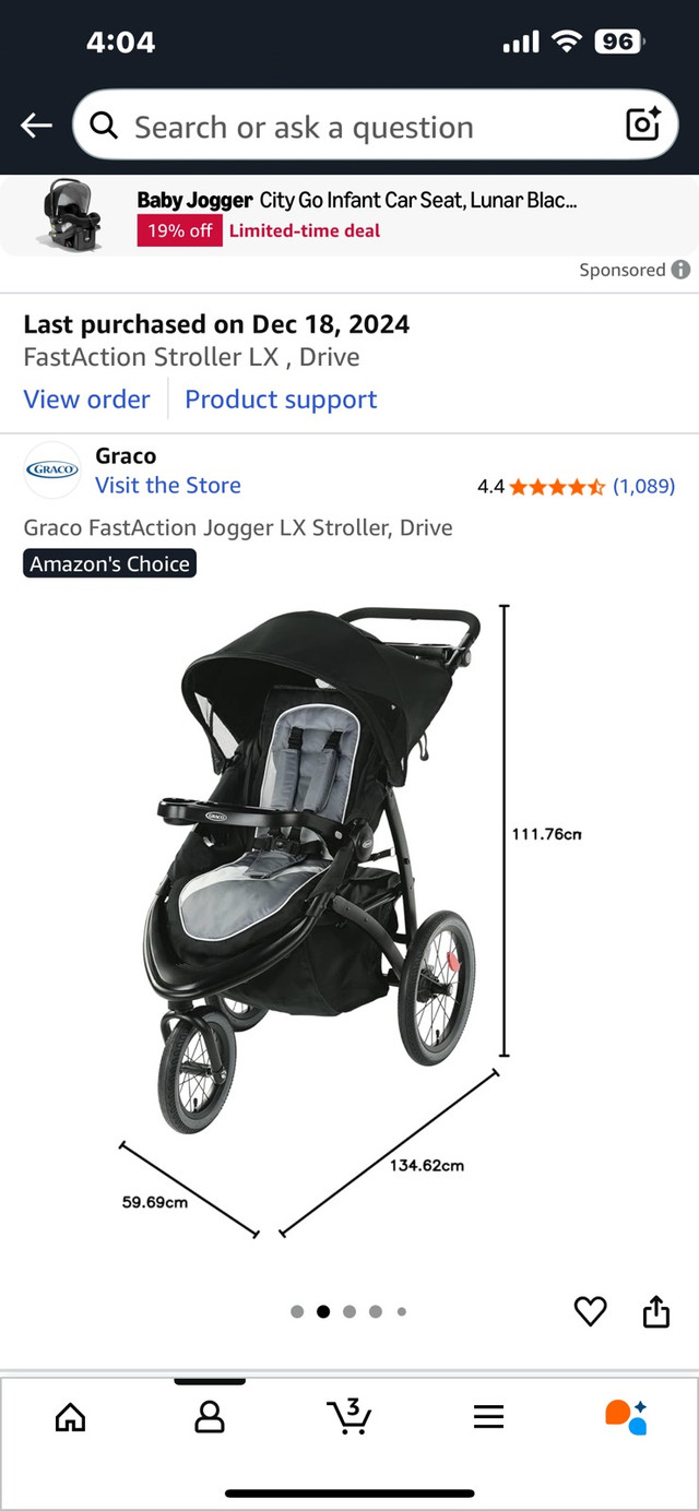 Graco FastAction Jogger LX Stroller - photo 5