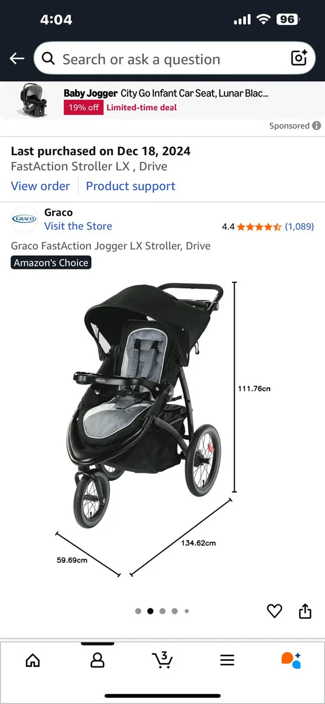 Graco FastAction Jogger LX Stroller image indicator(5)