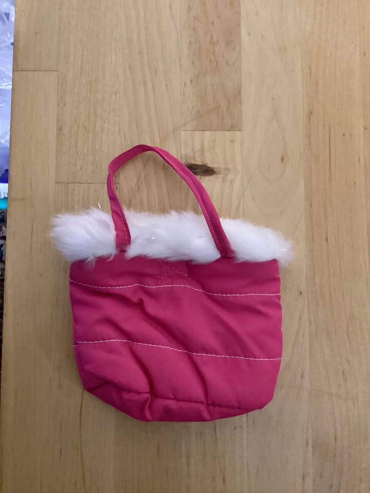 Build A Bear dark pink purse