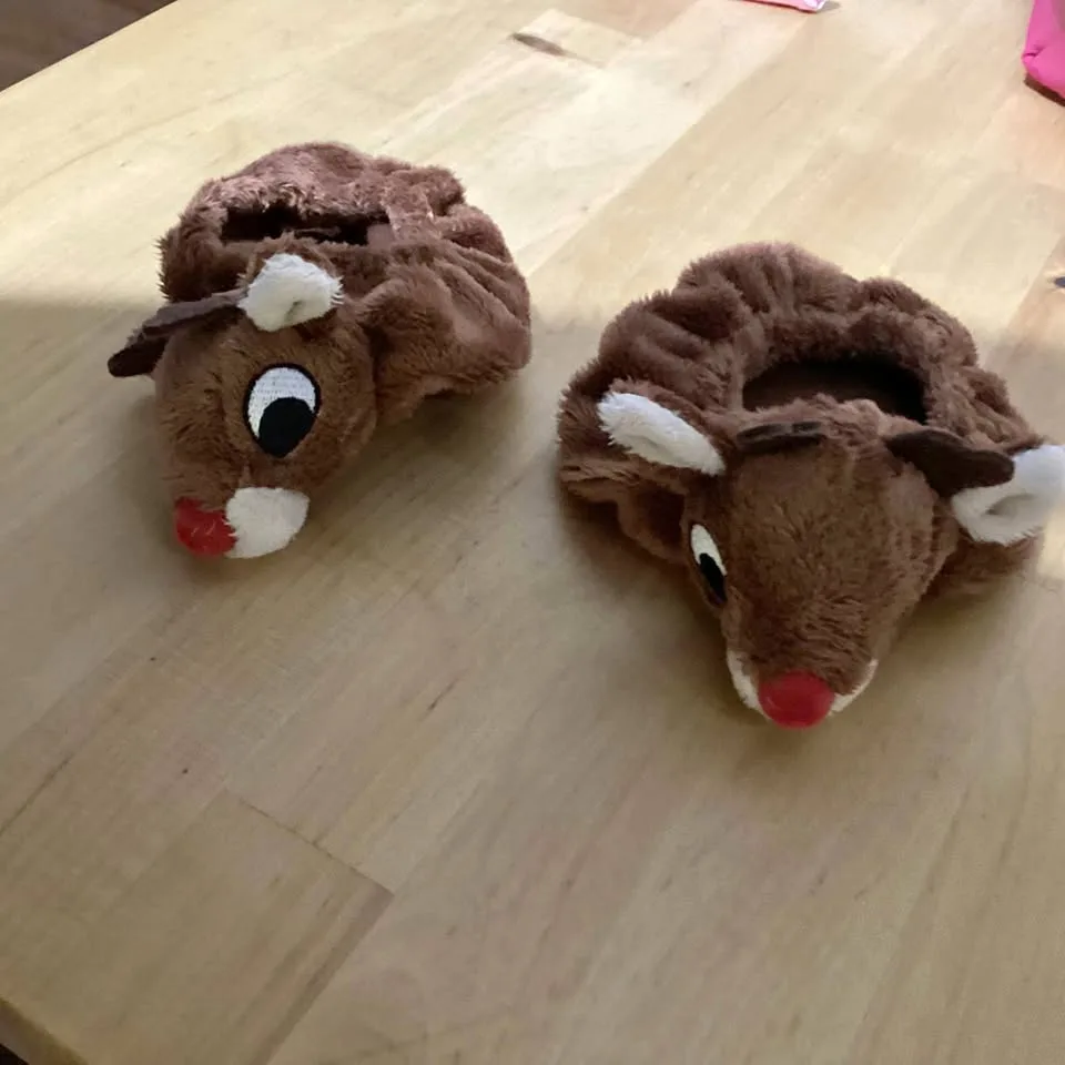 Build A Bear Rudolph slippers thumbnail