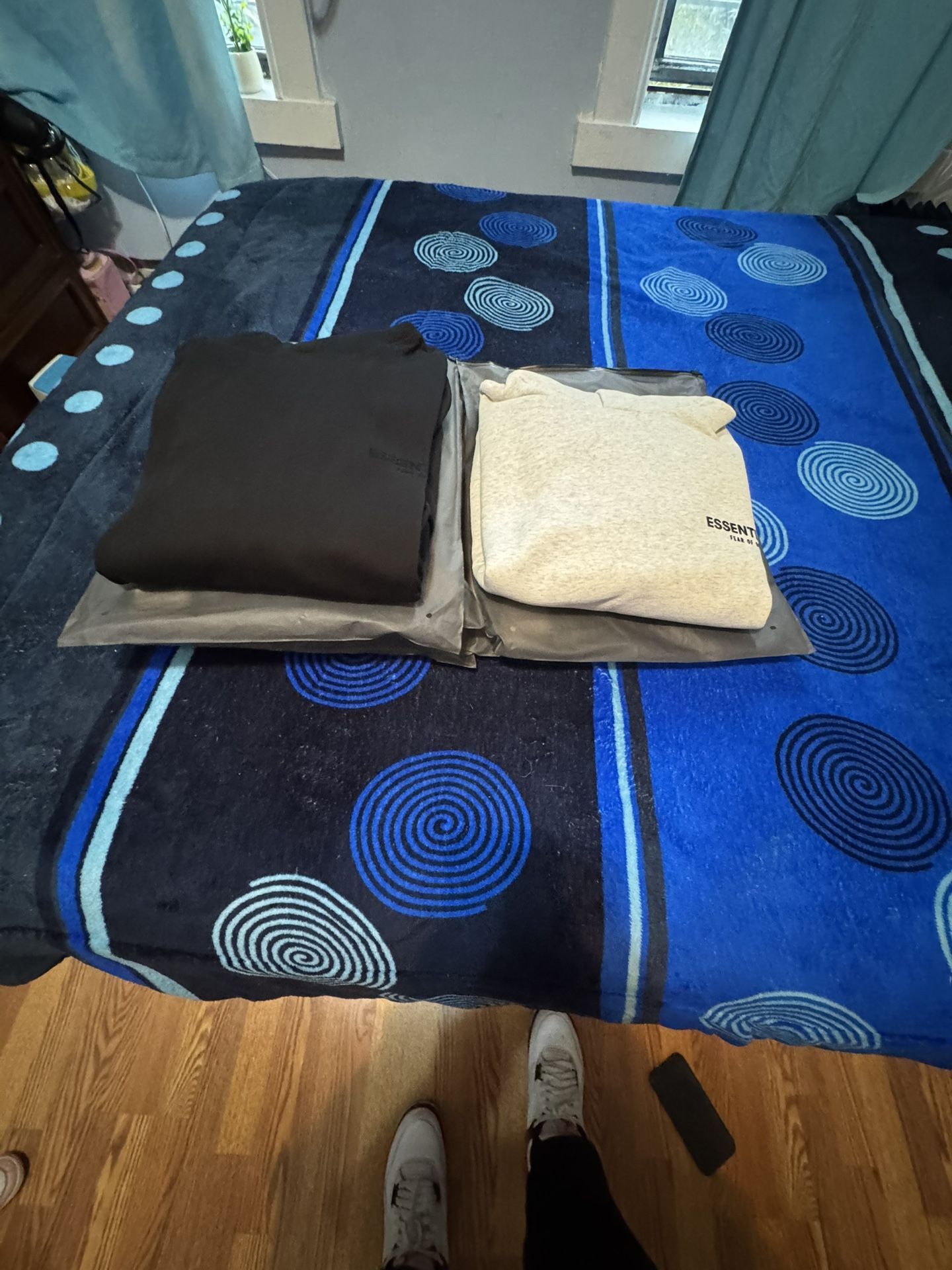 ESSENTIAL HOODIE STRETCH LIMO & LIGHT OAT - photo 2