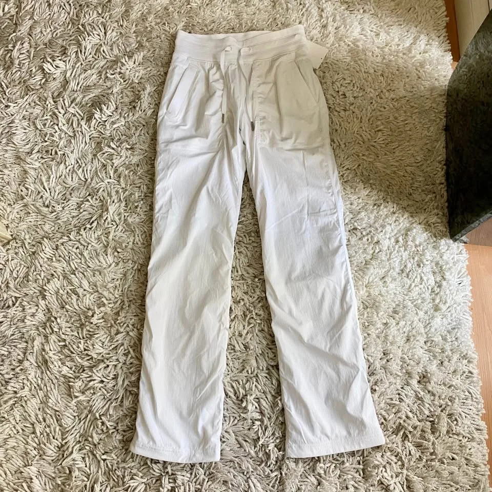 NWT Lululemon Dance Studio Mid-Rise Pant - Size 4, White image indicator(2)