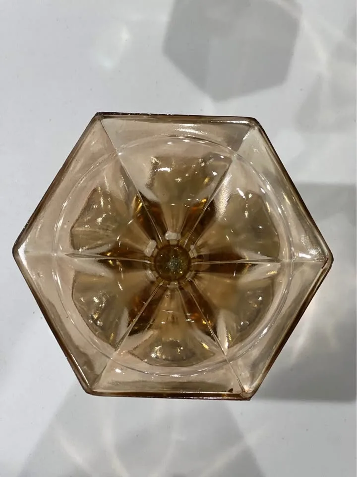 Pair of vintage Indiana carnival glass candle holders image indicator(7)