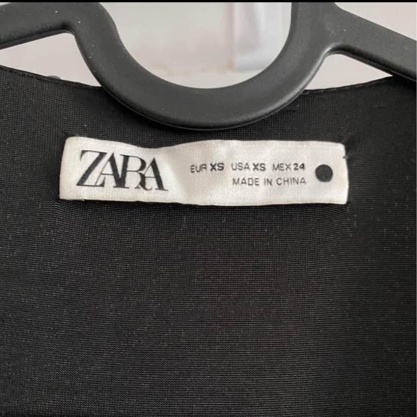 Zara Sparkly Black Dress Size XS - photo 4