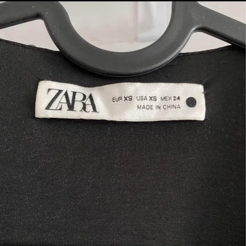 Zara Sparkly Black Dress Size XS image indicator(4)