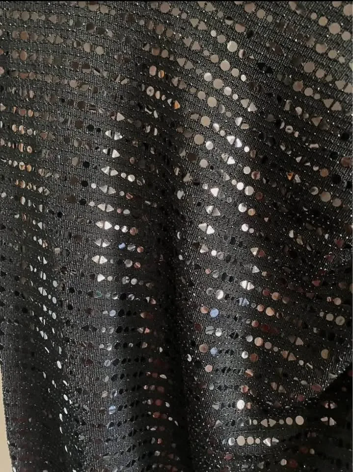 Zara Sparkly Black Dress Size XS image indicator(5)