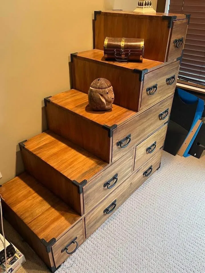 STEP CHEST- solid wood image indicator(4)